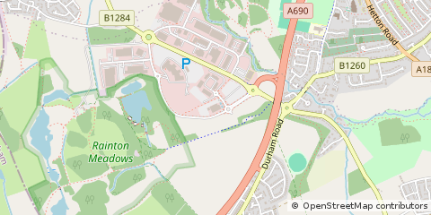 Map of Houghton LE Spring, Tyne and Wear