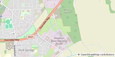 Map of Gainsborough, Lincolnshire