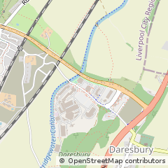 Map of Daresbury, Cheshire