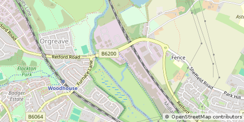 Map of Sheffield