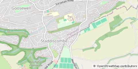 Map of Plymouth, Devon