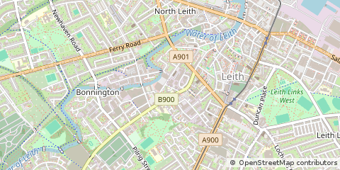Map of Leith, Edinburgh