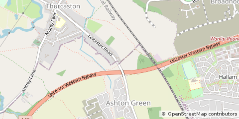 Map of Leicester