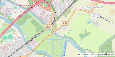 Map of Runcorn, Cheshire