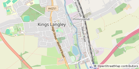 Map of Kings Langley