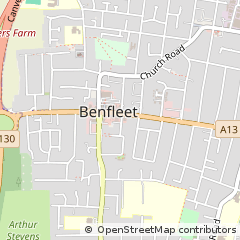 Map of Benfleet, Essex