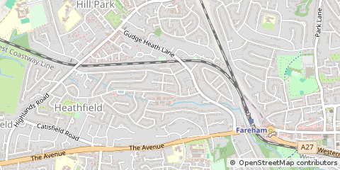 Map of Fareham, Hampshire