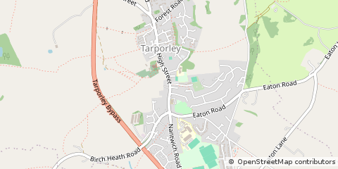 Map of Tarporley, Cheshire