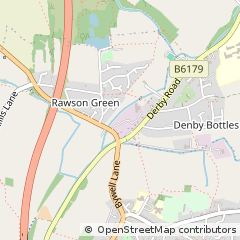Map of Kilburn, Derbyshire