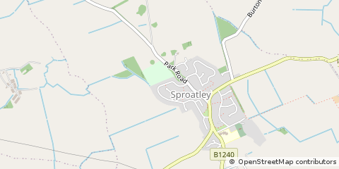 Map of Sproatley, East Yorkshire