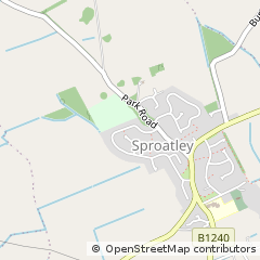 Map of Sproatley, East Yorkshire