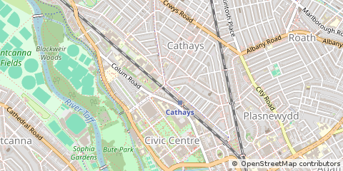 Map of Cardiff