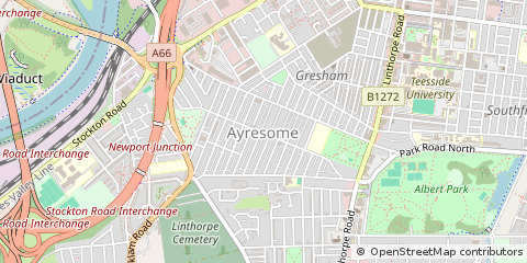 Map of Middlesbrough