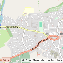 Map of Chesterfield, Derbyshire