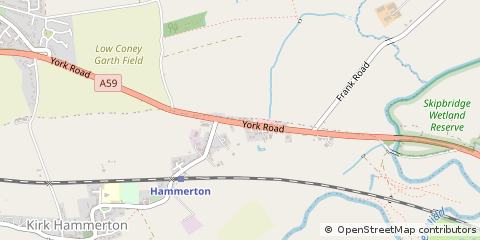Map of York, West Yorkshire