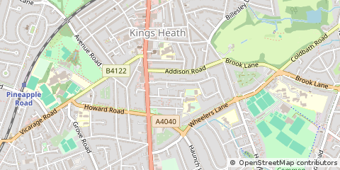 Map of Birmingham, West Midlands