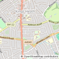 Map of Birmingham, West Midlands
