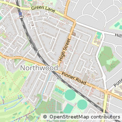 Map of Northwood, Middlesex