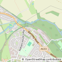 Map of Wombwell Barnsley, South Yorkshire