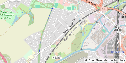 Map of Doncaster