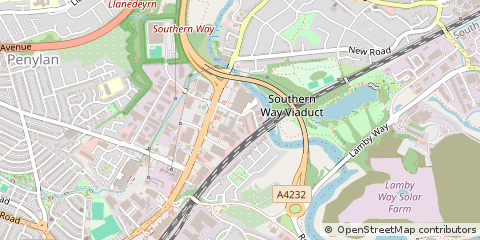 Map of Cardiff