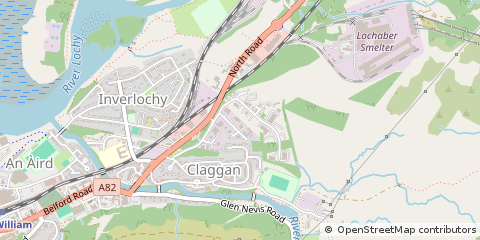 Map of Edinburgh, Inverness-Shire