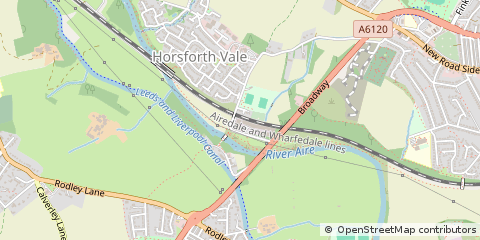 Map of Leeds, West Yorkshire