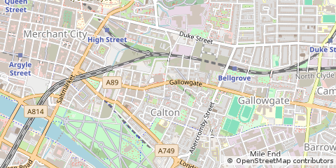 Map of Glasgow