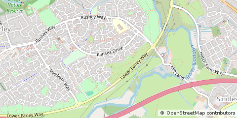 Map of Reading, Berkshire