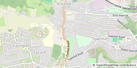 Map of Swansea