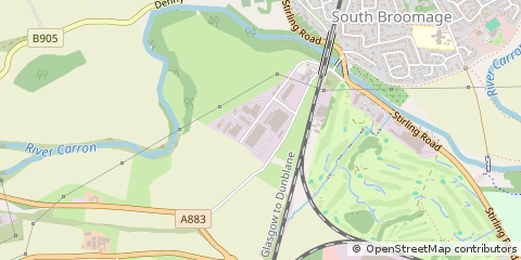 Map of Larbert, Falkirk