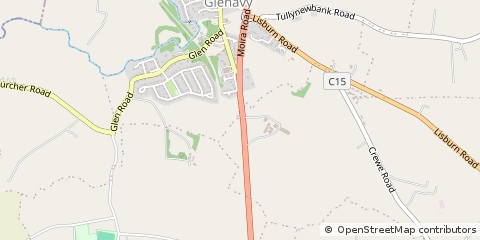 Map of Crumlin, County Antrim