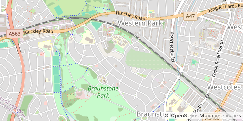 Map of Leicester