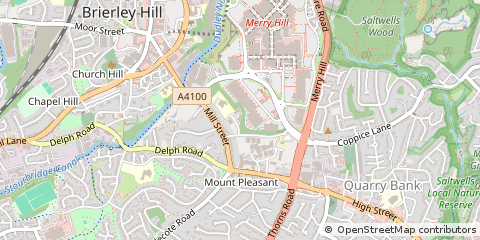 Map of Brierley Hill, West Midlands