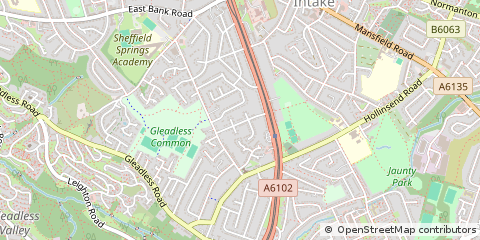Map of Sheffield