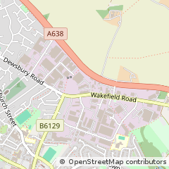 Map of Ossett, West Yorkshire