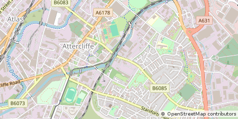 Map of Sheffield