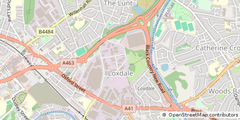 Map of Wolverhampton, West Midlands
