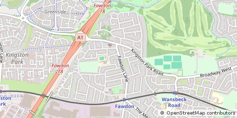 Map of Newcastle Upon Tyne, Tyne and Wear