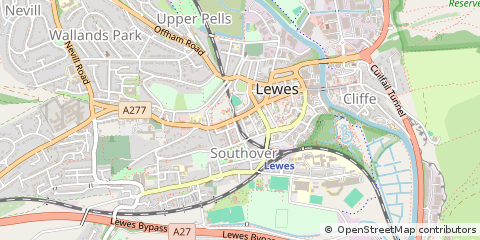 Map of Lewes
