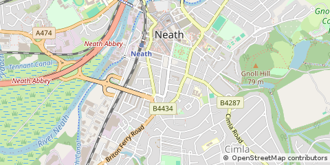 Map of Neath