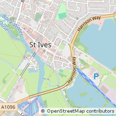 Map of Huntingdon, Cambs