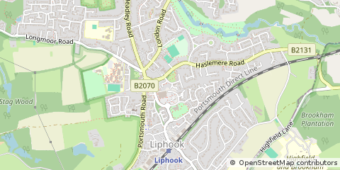Map of Liphook, Hampshire