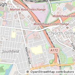 Map of Middlesborough, North Yorkshire