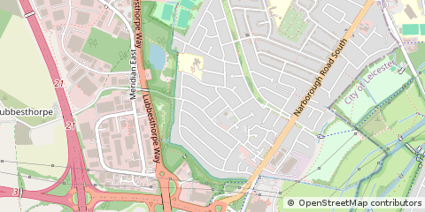 Map of Leicester