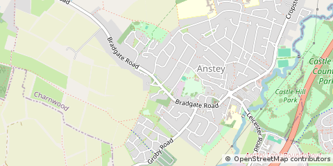 Map of Leicester, Leicestershire
