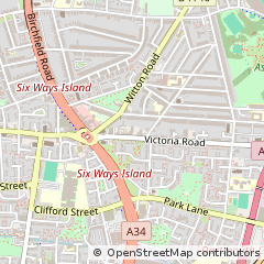 Map of Birmingham, West Midlands
