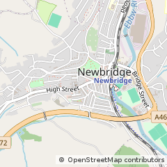 Map of Newbridge, Caerphilly
