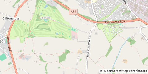 Map of Ashbourne, Derbyshire