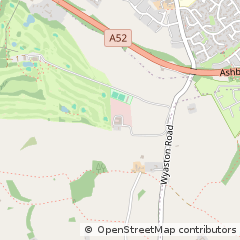 Map of Ashbourne, Derbyshire